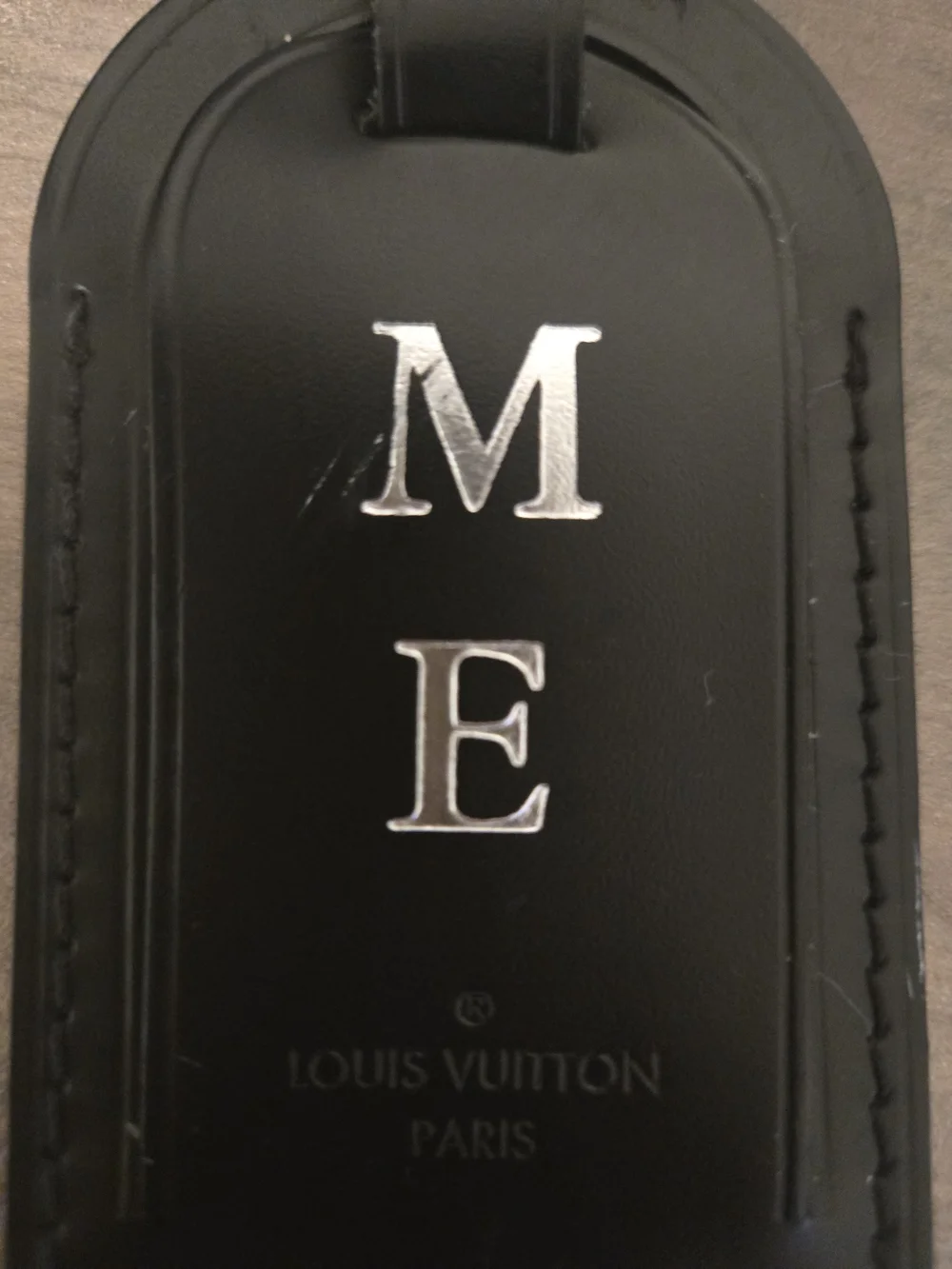 Louis Vuitton black leather